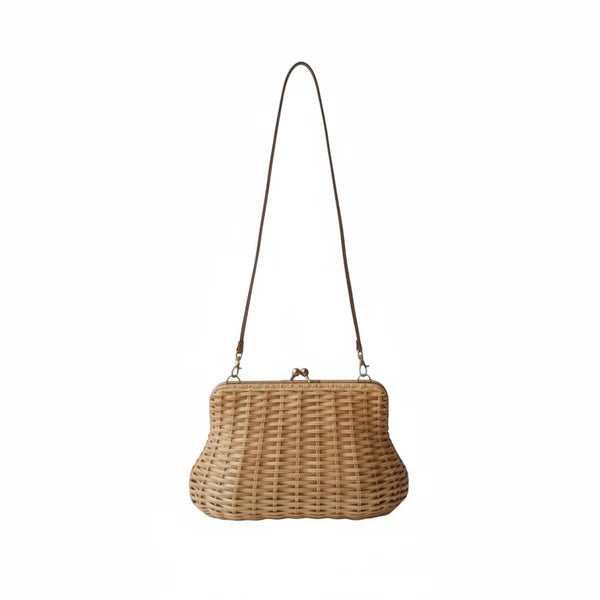 Eloise Wicker Clutch (Natural)
