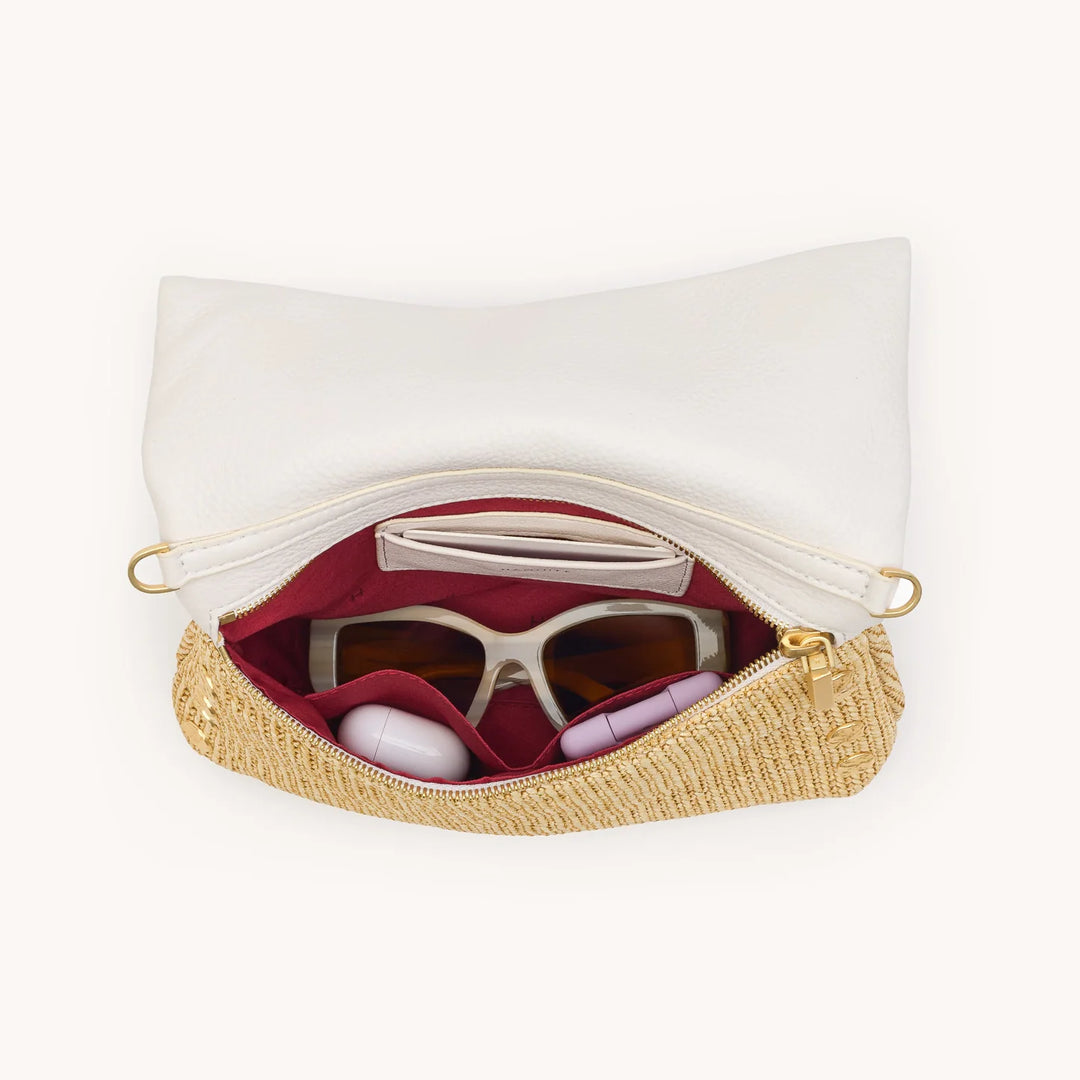 VIP Med (Calla Lily White Raffia/Brushed Gold)