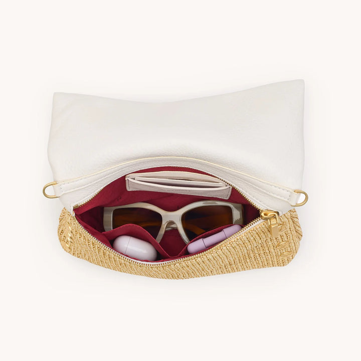 VIP Med (Calla Lily White Raffia/Brushed Gold)