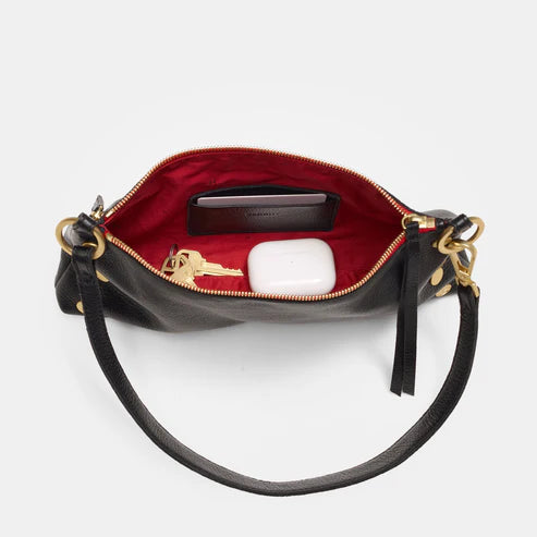 Kyle Large (Black/Brushed Gold Red Zip)