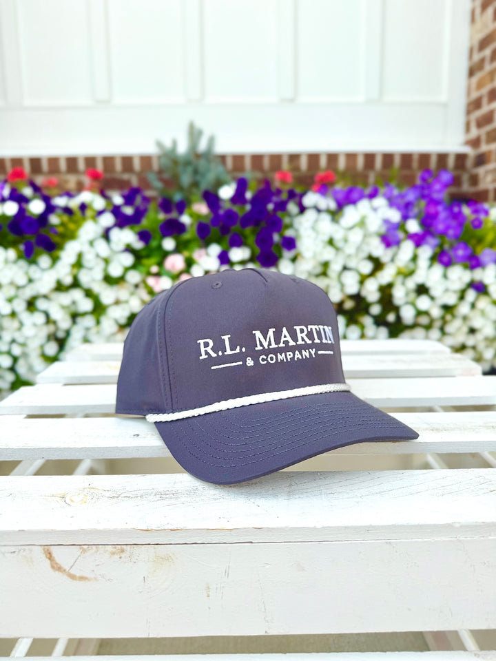 Richardson Rope Hat (Dark Grey/White)