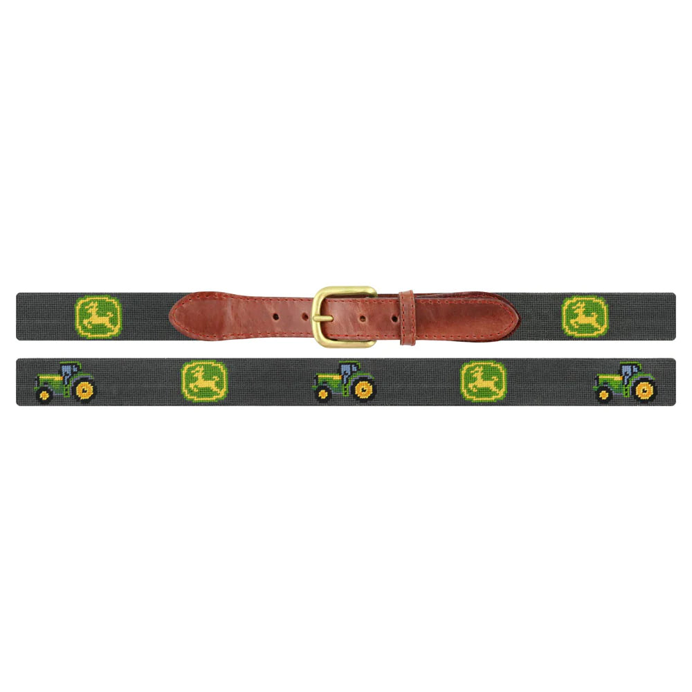 John Deere Logo Tractor Belt (Charcoal)