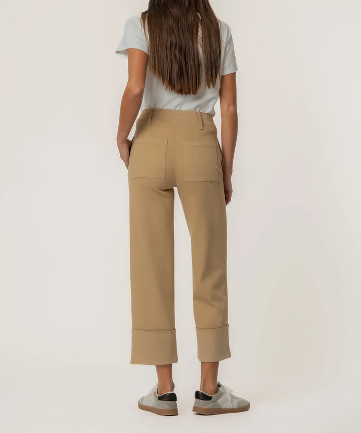 Sienna Straight Leg Roll Up (Khaki)