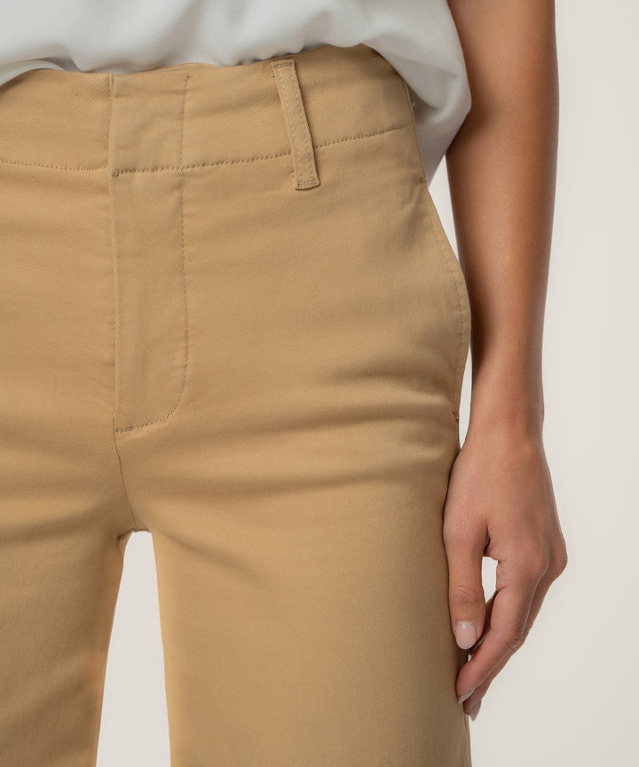 Sienna Straight Leg Roll Up (Khaki)