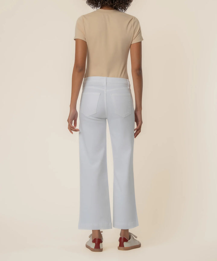 Meg High Rise Wide Leg (Optic White)