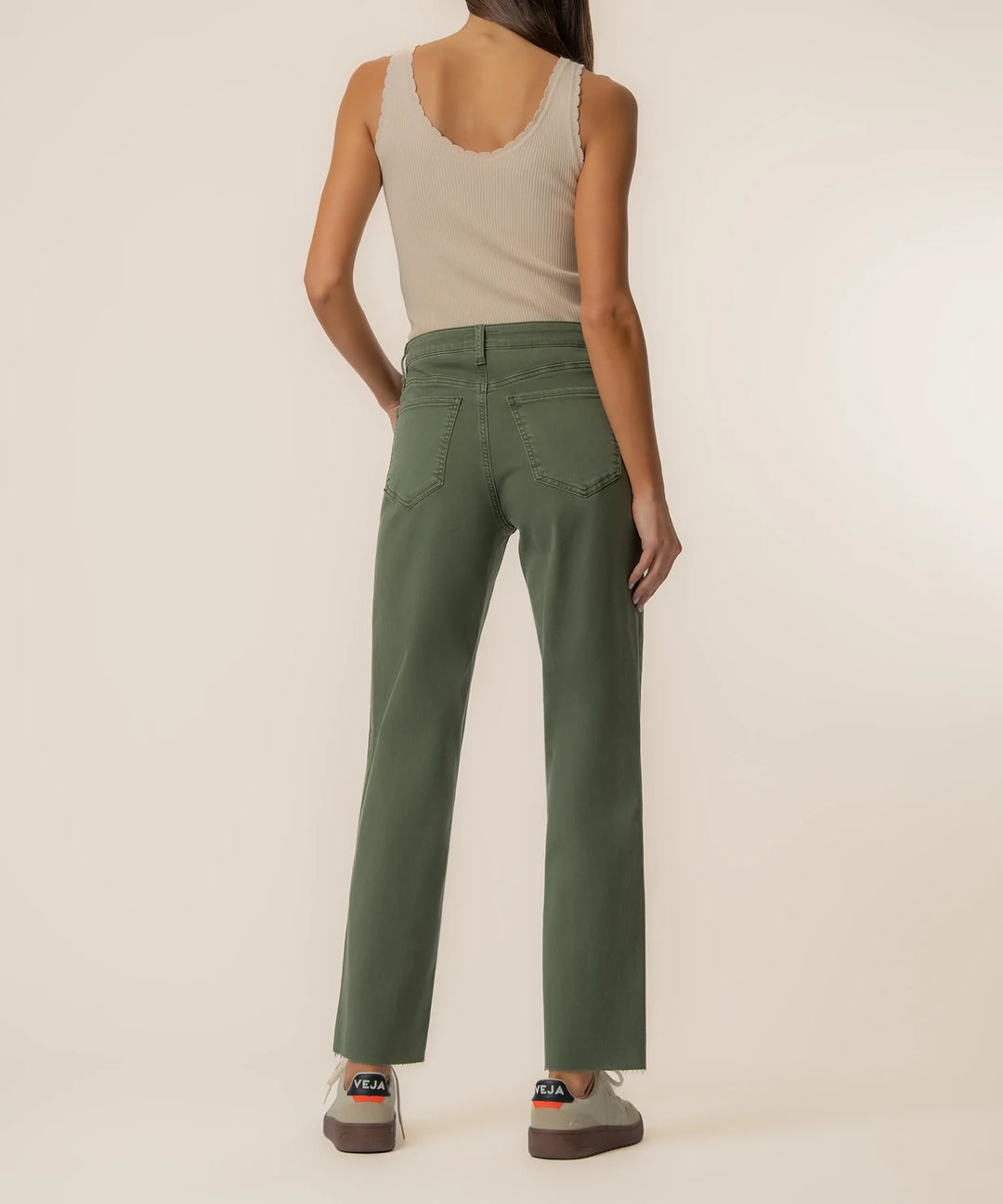 Charlotte High Rise Wide Leg (Seaweed)
