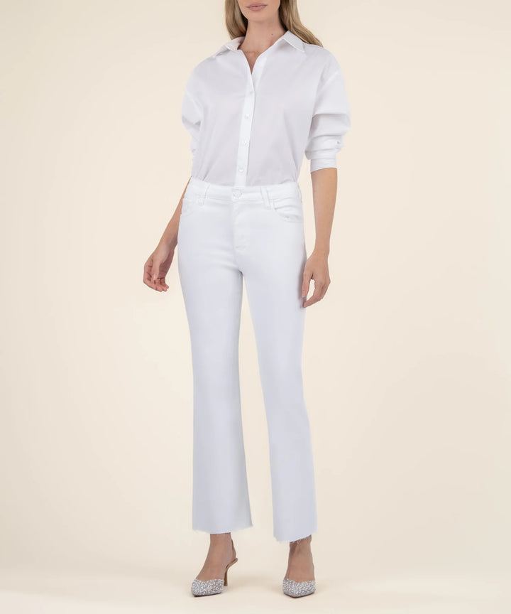 Kelsey Ankle Flare (Optic White)