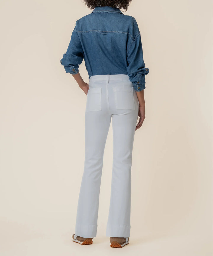 Stella High Rise Flare (Optic White)