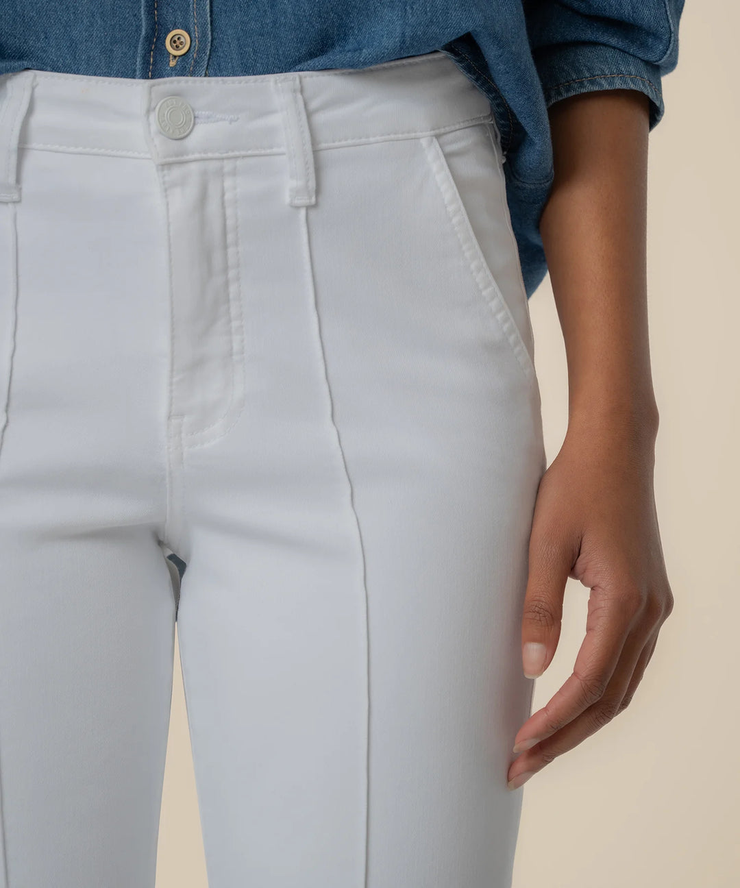 Stella High Rise Flare (Optic White)