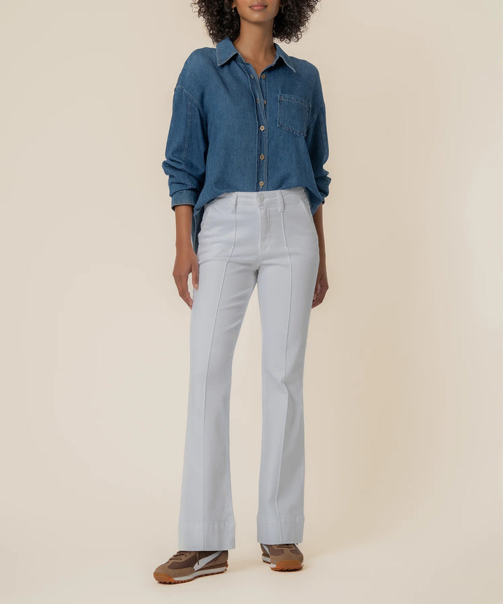 Stella High Rise Flare (Optic White)