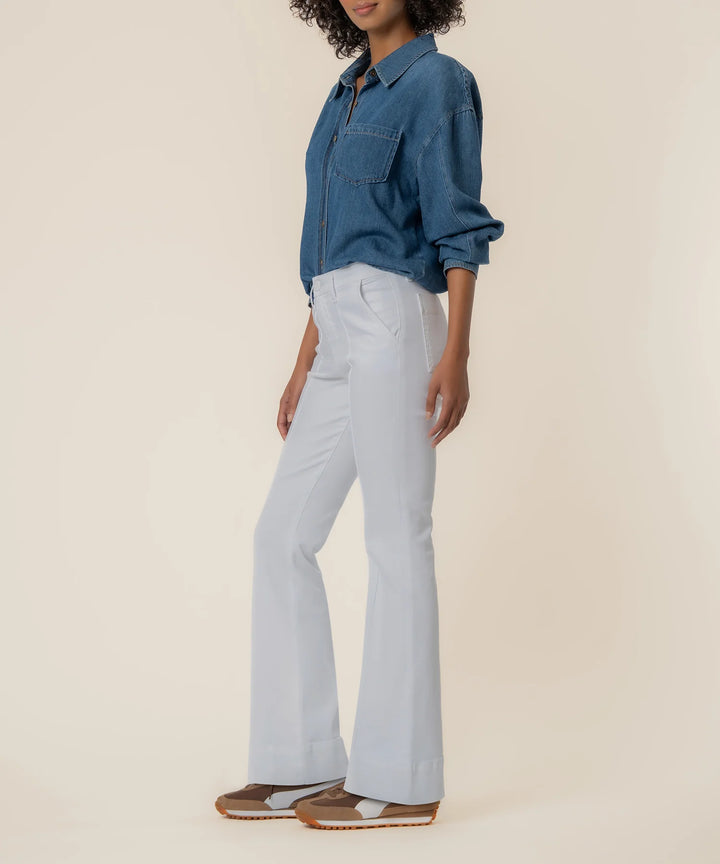 Stella High Rise Flare (Optic White)
