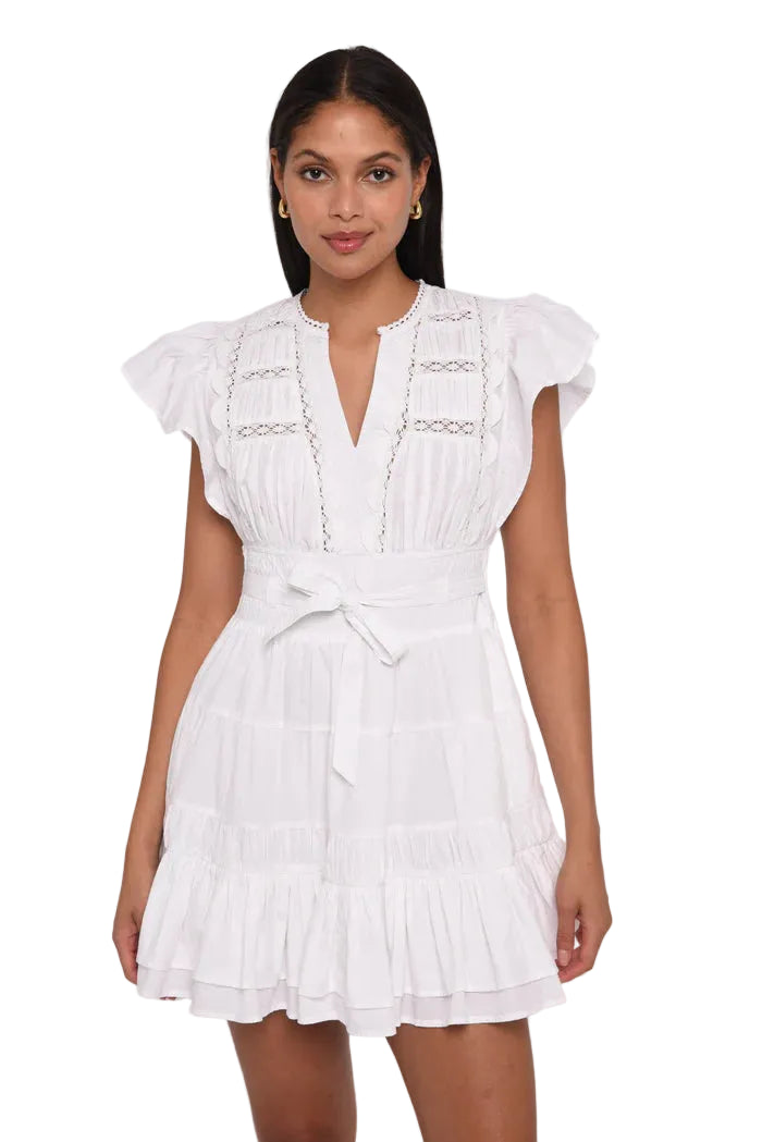 Madelyn Mini Dress (Bright White)
