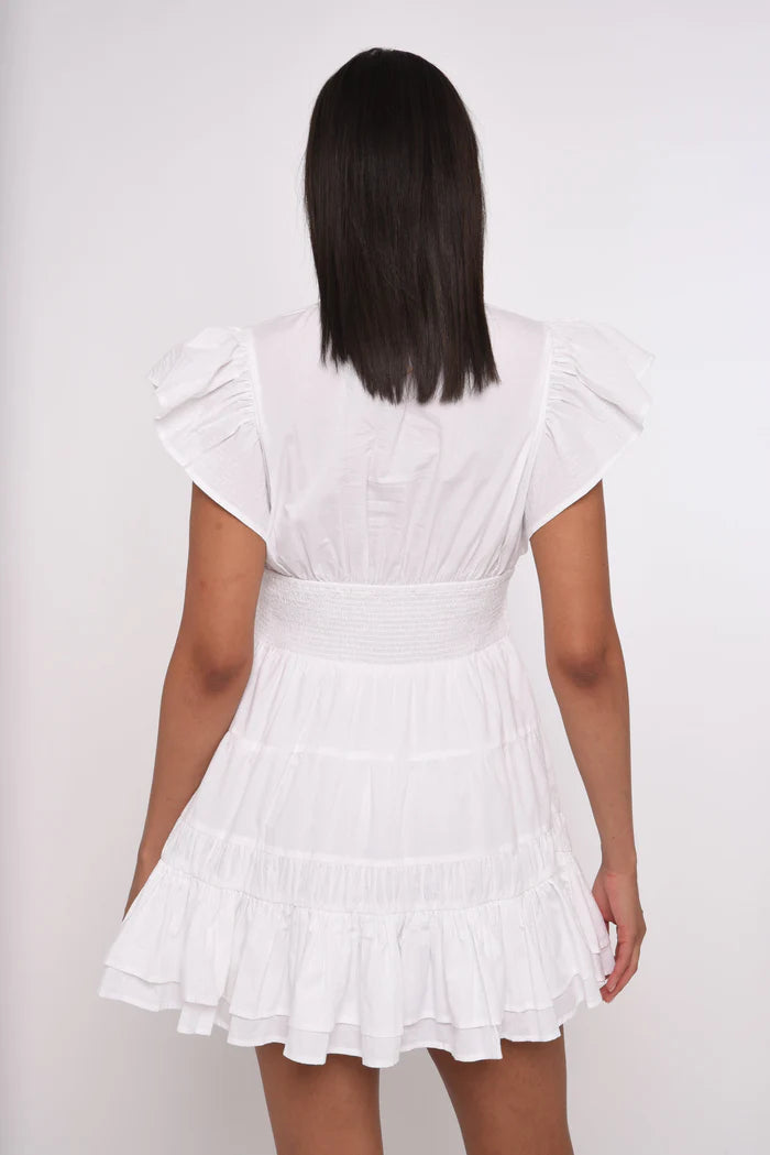 Madelyn Mini Dress (Bright White)