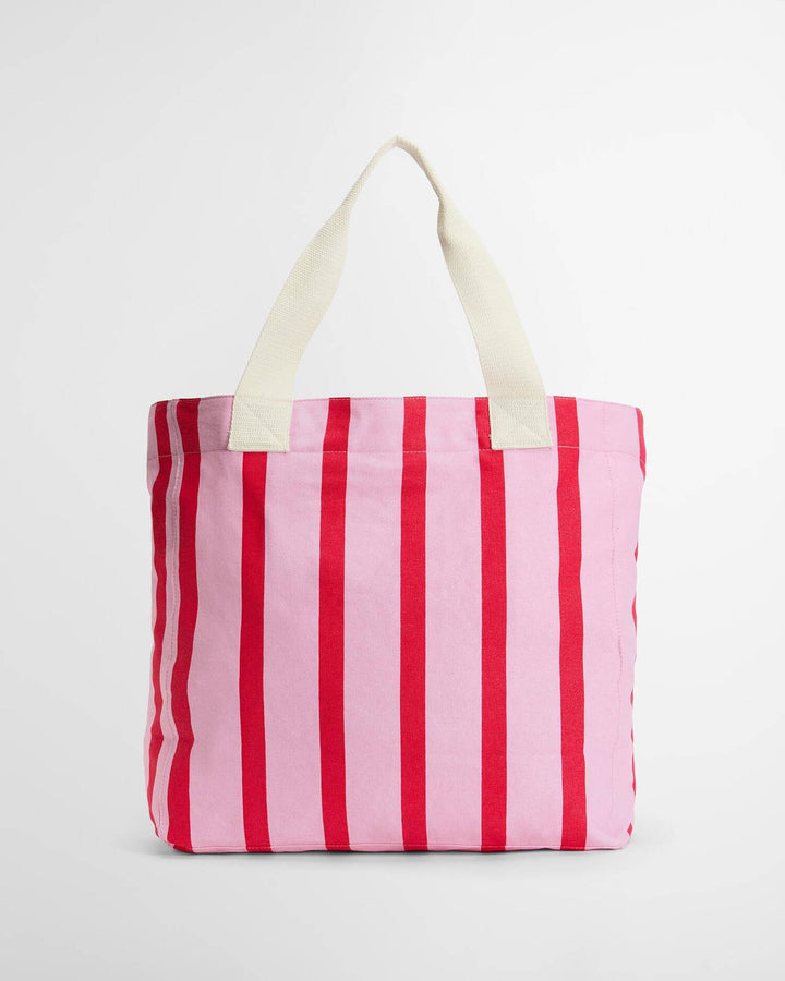 Emily Stripe Tote Bag (Cherry Blossom)
