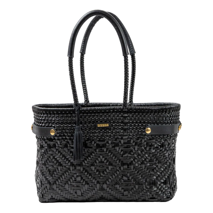 Basket Braided (Solid Black Leather)