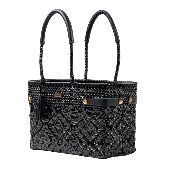 Basket Braided (Solid Black Leather)