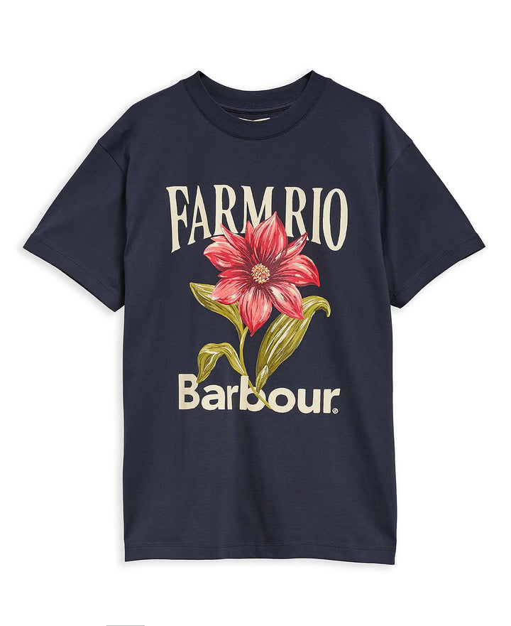 Flower Tee (Navy)