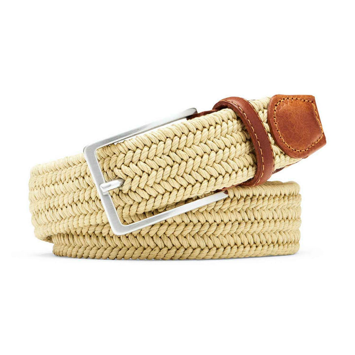Waxed Braided Belt (Khaki)