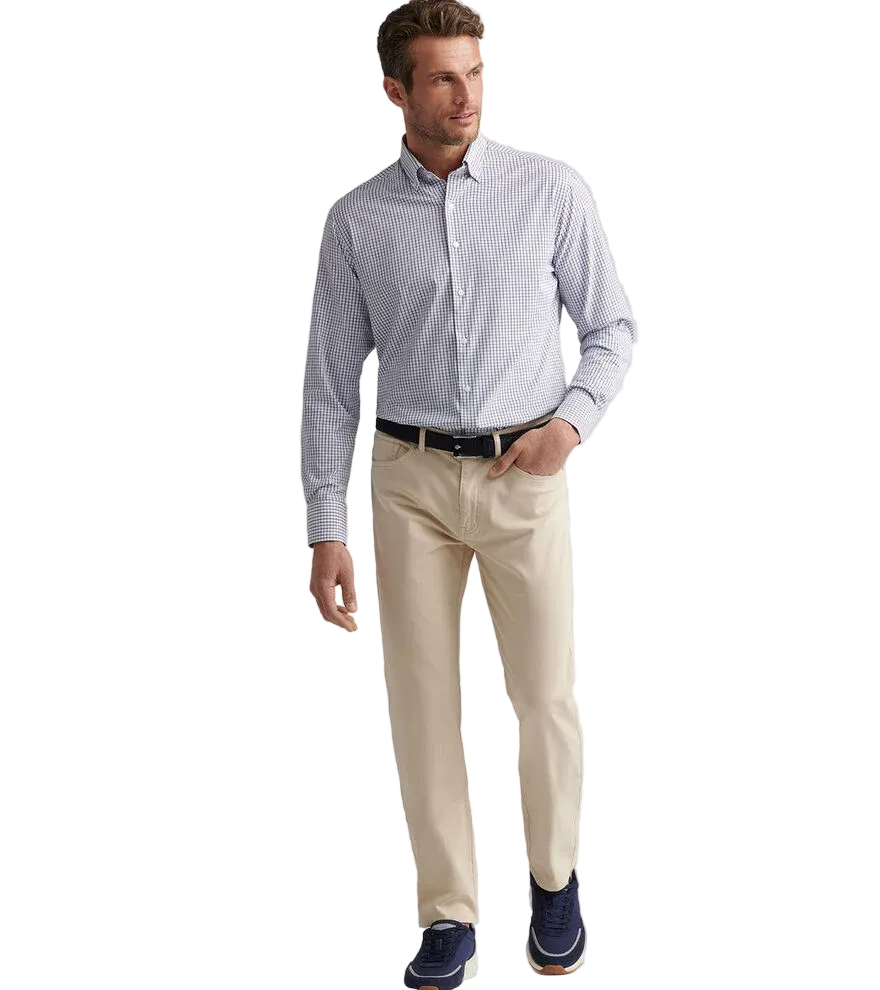 Signature Sateen Five-Pocket Pant (Sand)