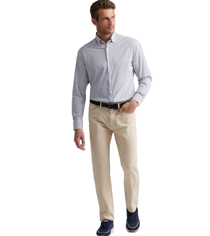 Signature Sateen Five-Pocket Pant (Sand)