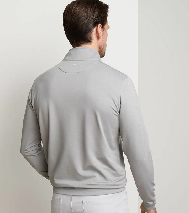 Perth Melange Performance Quarter Zip (Gale Grey)