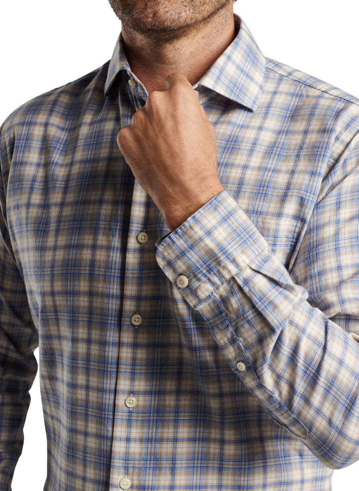 Wallen Cotton Sport Shirt (Cape Blue)