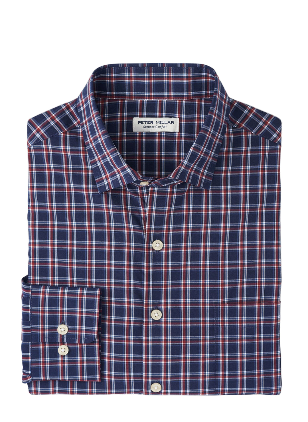 Sylvan Performance Poplin Sport Shirt (Navy)