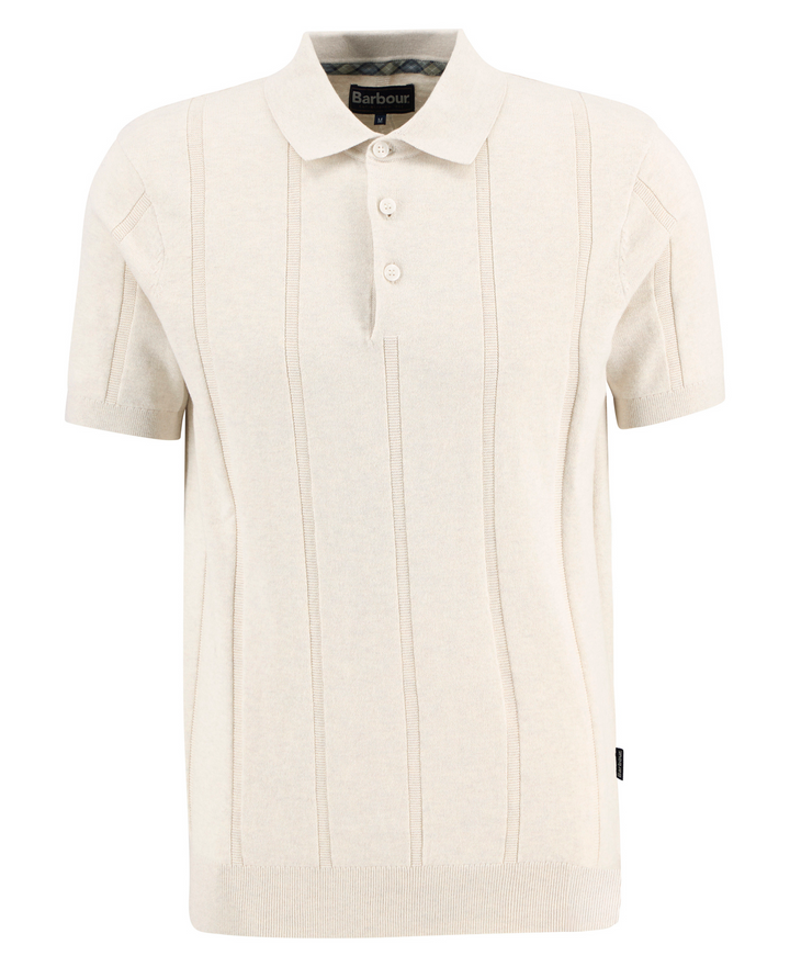 Wellburn Knitted Polo (Oatmeal)