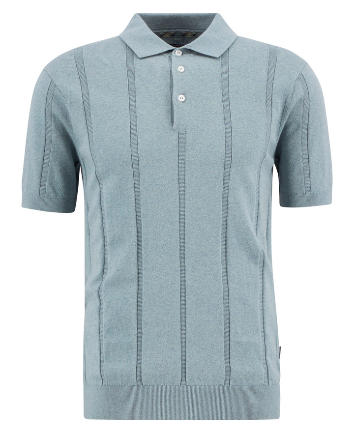 Wellburn Knitted Polo (Slate)
