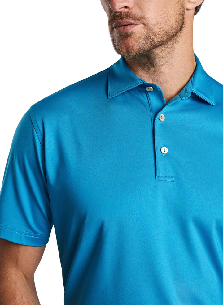 Solid Performance Jersey Polo (Jasper Blue)