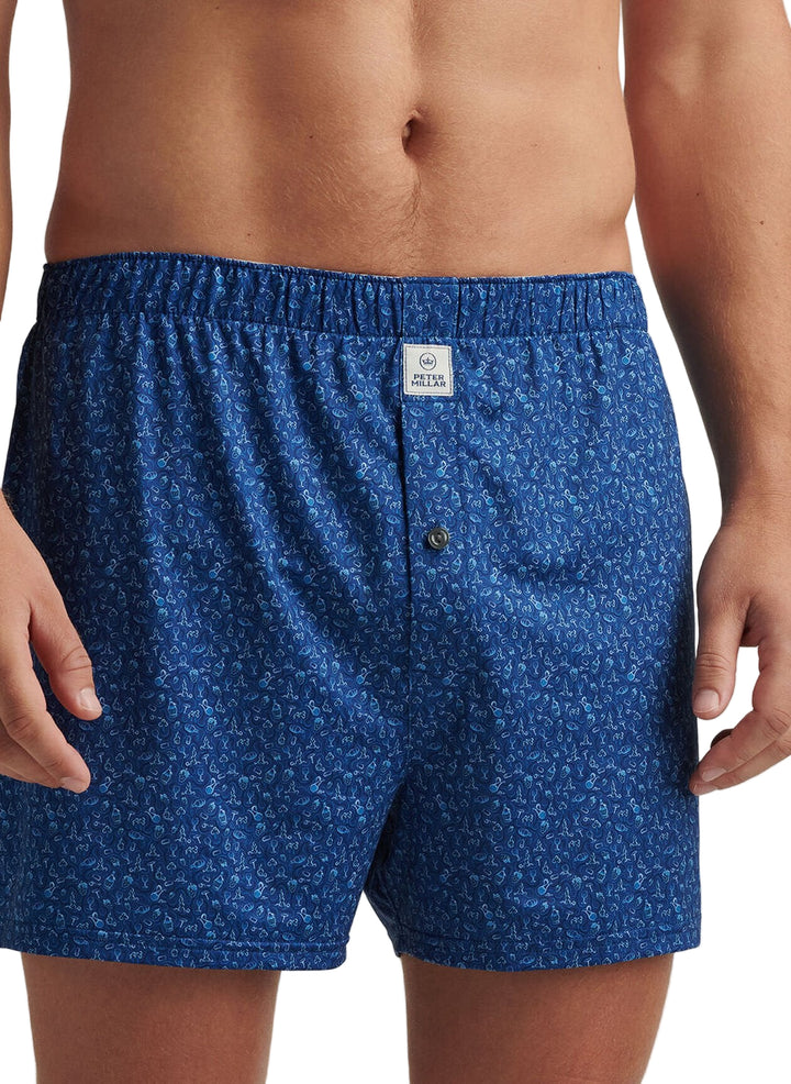 Wine Country Performance Boxer Short (Sport Navy)