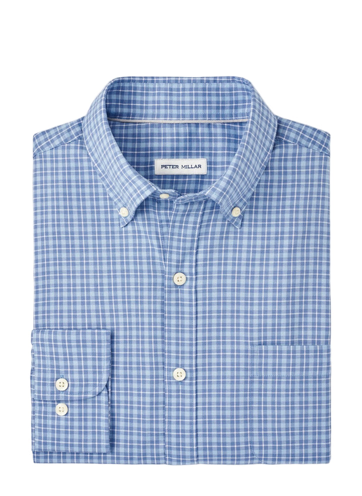 Caspian Perfect Pinpoint Sport Shirt (Blue Freesia)