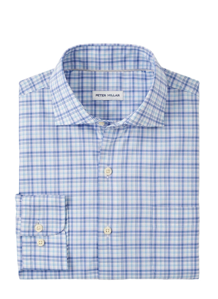 Garrow Crown Lite Cotton-Stretch Sport Shirt (Blue Freesia)