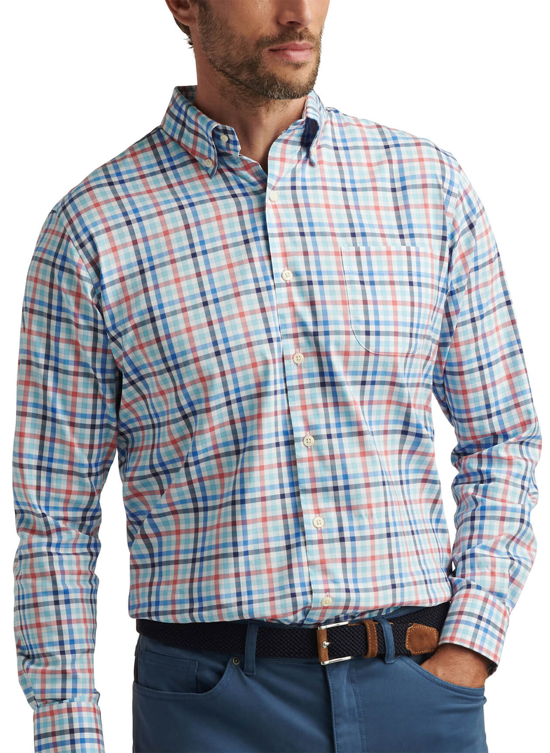 Chambly Crown Lite Sport Shirt (Seaport Blue)