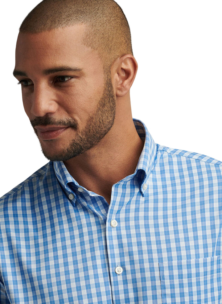 Leven Perf Twill Sport Shirt (Blue Poppy)
