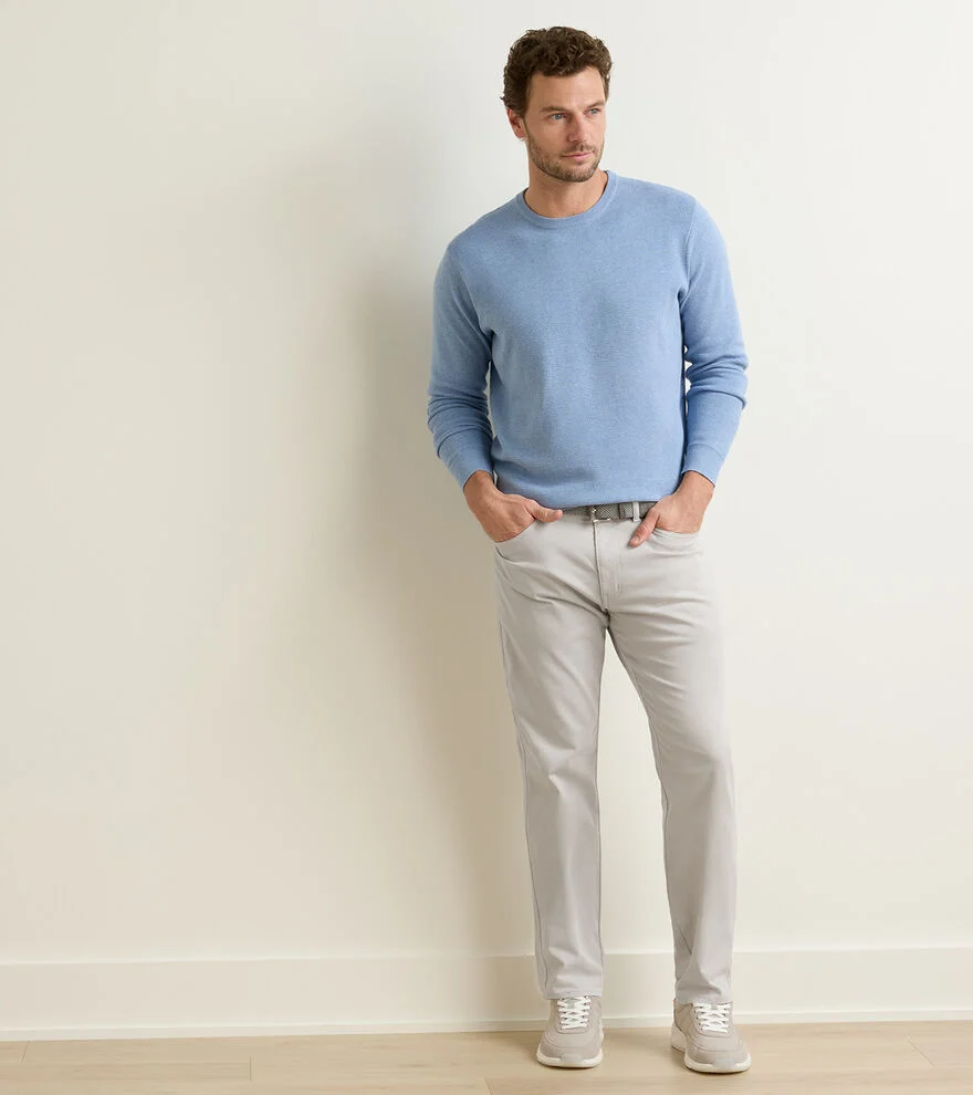Signature Sateen Five-Pocket Pant (Light Grey)