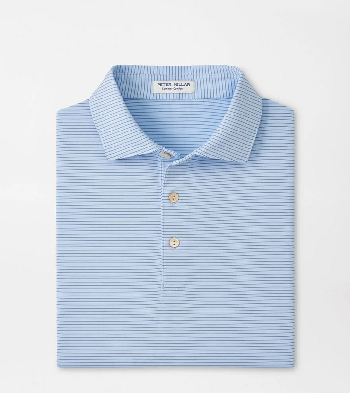 Highlands Perf Jersey Polo (Stream Blue)