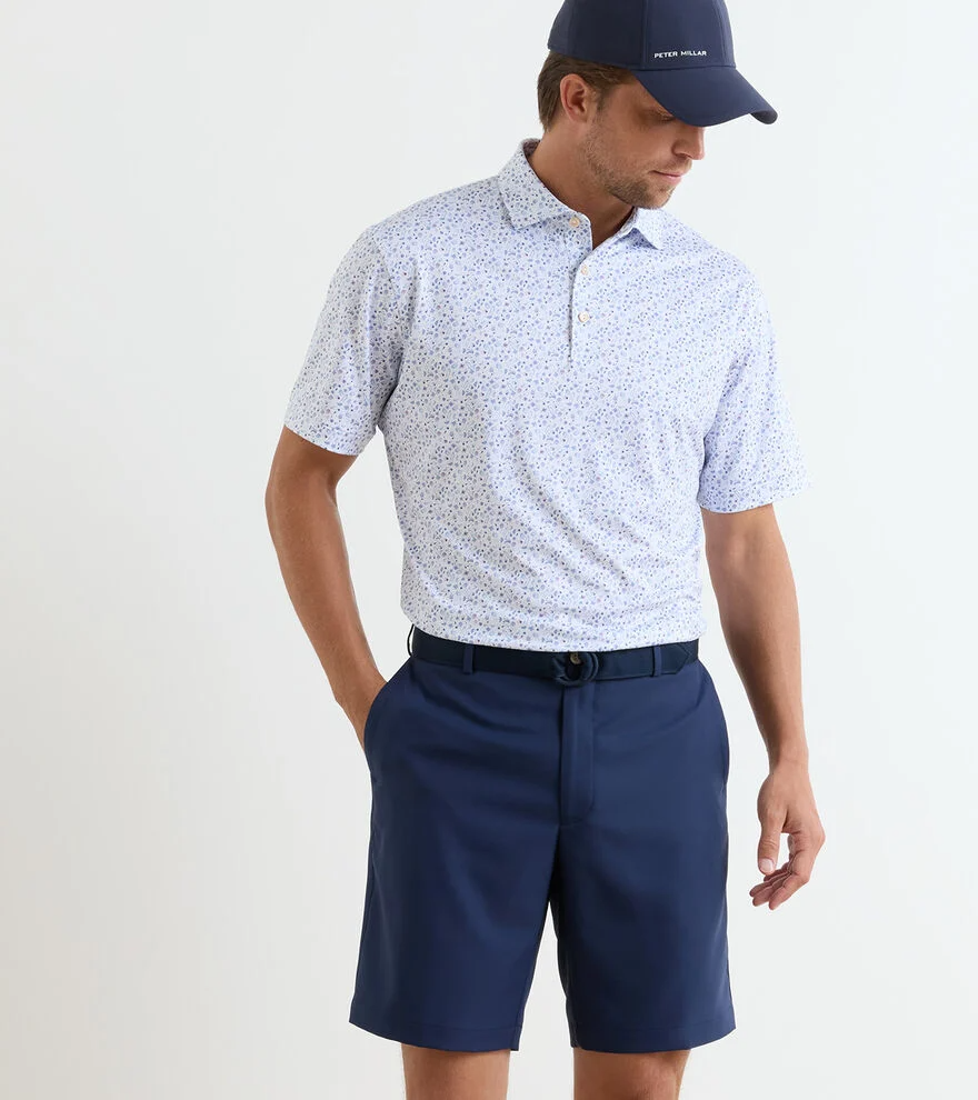 Oyster Roast Perf Jersey Polo (White)