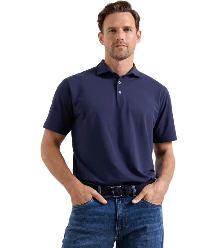Ryles Crown Flex Cotton Polo (Navy)