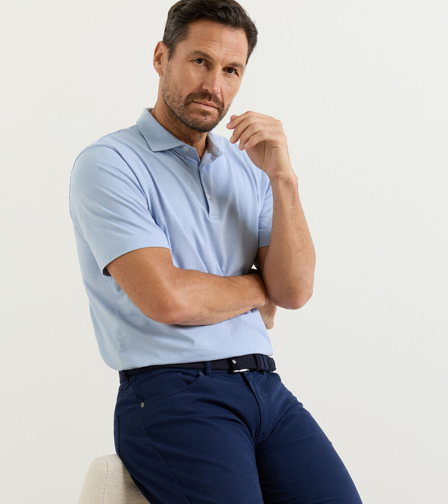 Ryles Crown Flex Cotton Polo (Cloudy Blue)