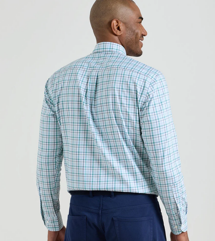 Simon Crown Lite Cotton-Stretch Sport Shirt (Windsor Blue)