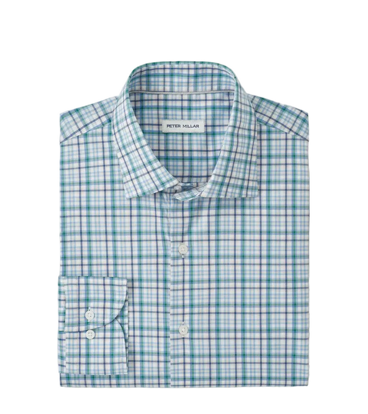 Simon Crown Lite Cotton-Stretch Sport Shirt (Windsor Blue)