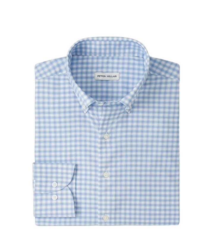 Lewis Performance Twill Sport Shirt (Cloudy Blue)