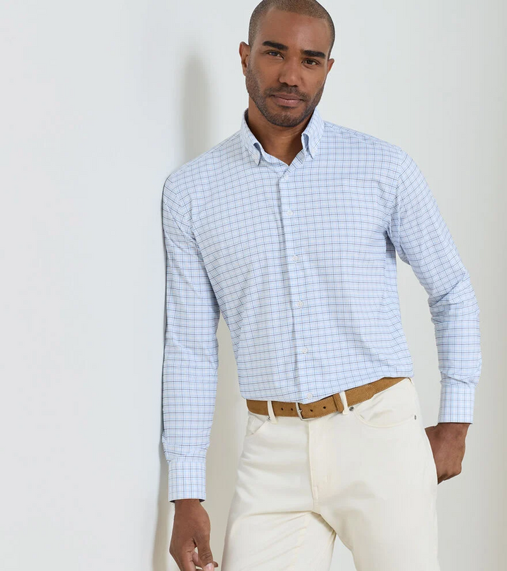 Casey Perf Twill Sport Shirt (Cottage Blue)