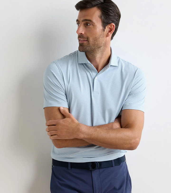 Ensemble Performance Jersey Polo (White/Light Willow)