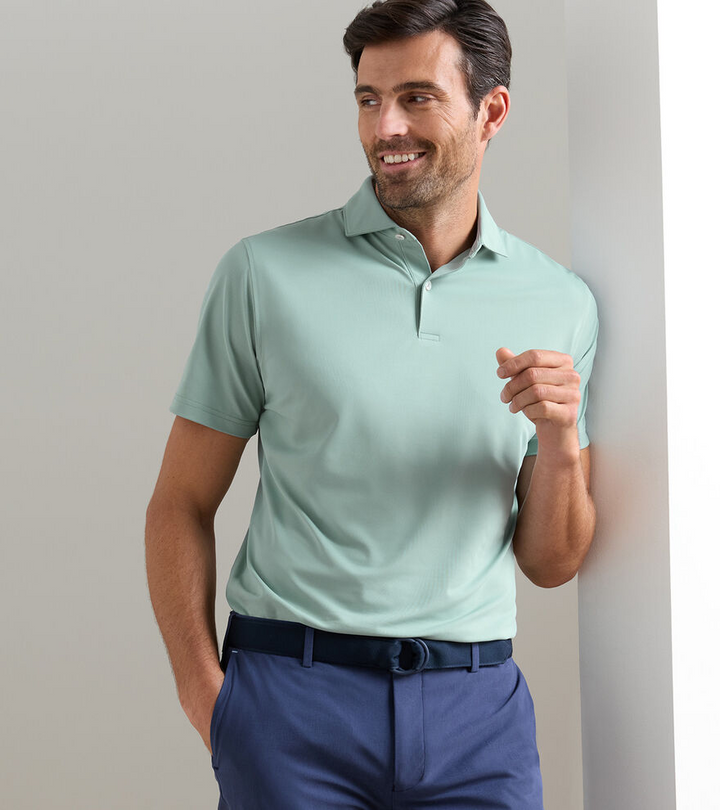 Soul Performance Mesh Polo (Light Willow)