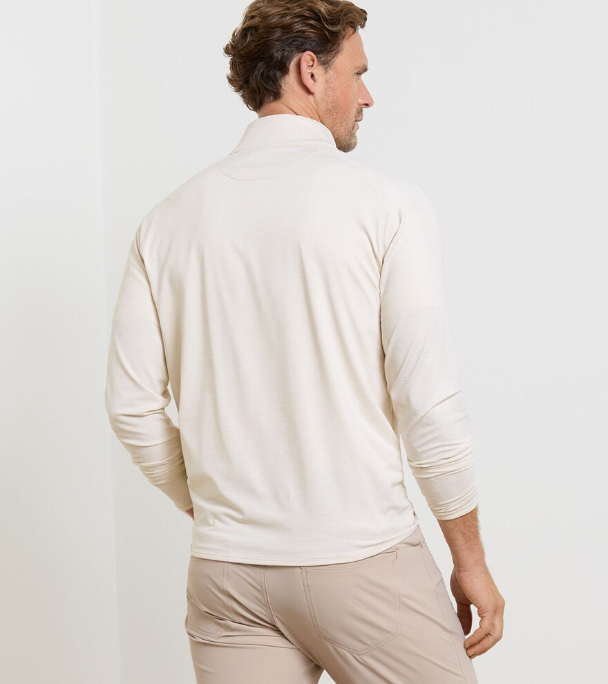 Stealth Stripe Performance Quarter-Zip (Truffle)