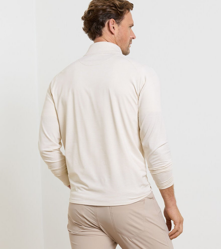 Stealth Stripe Performance Quarter-Zip (Truffle)