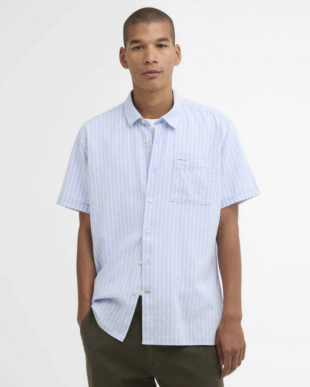 Nelson Striped Summerfit Shirt (Blue)