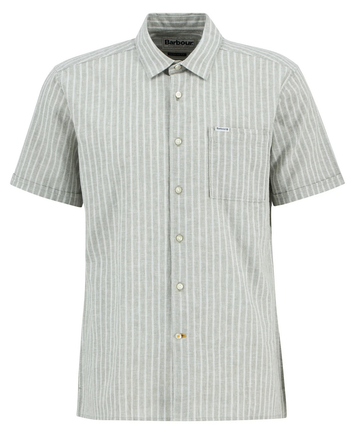 Nelson Striped Summerfit Shirt (Bleached Olive)